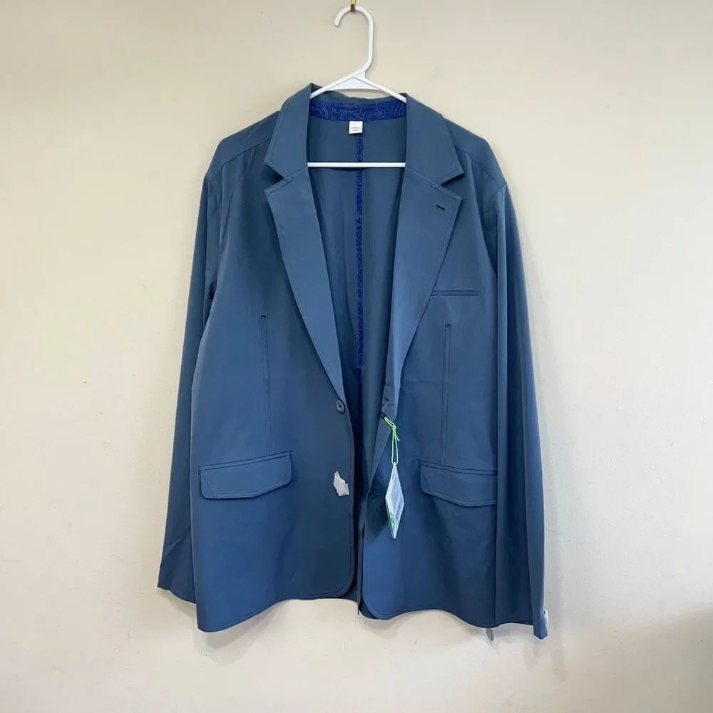 Stio Mountain Mens 44 Rammel Blazer Sports Jacket Blue NEW 2390 M’s